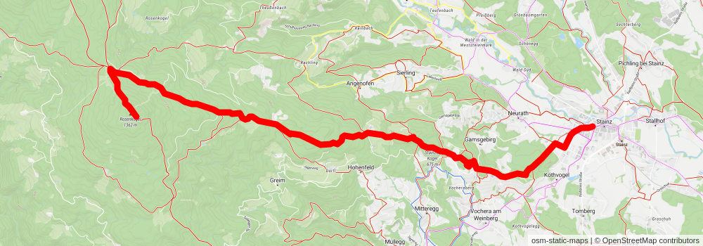 Rosenkogelweg stage 2 Map
