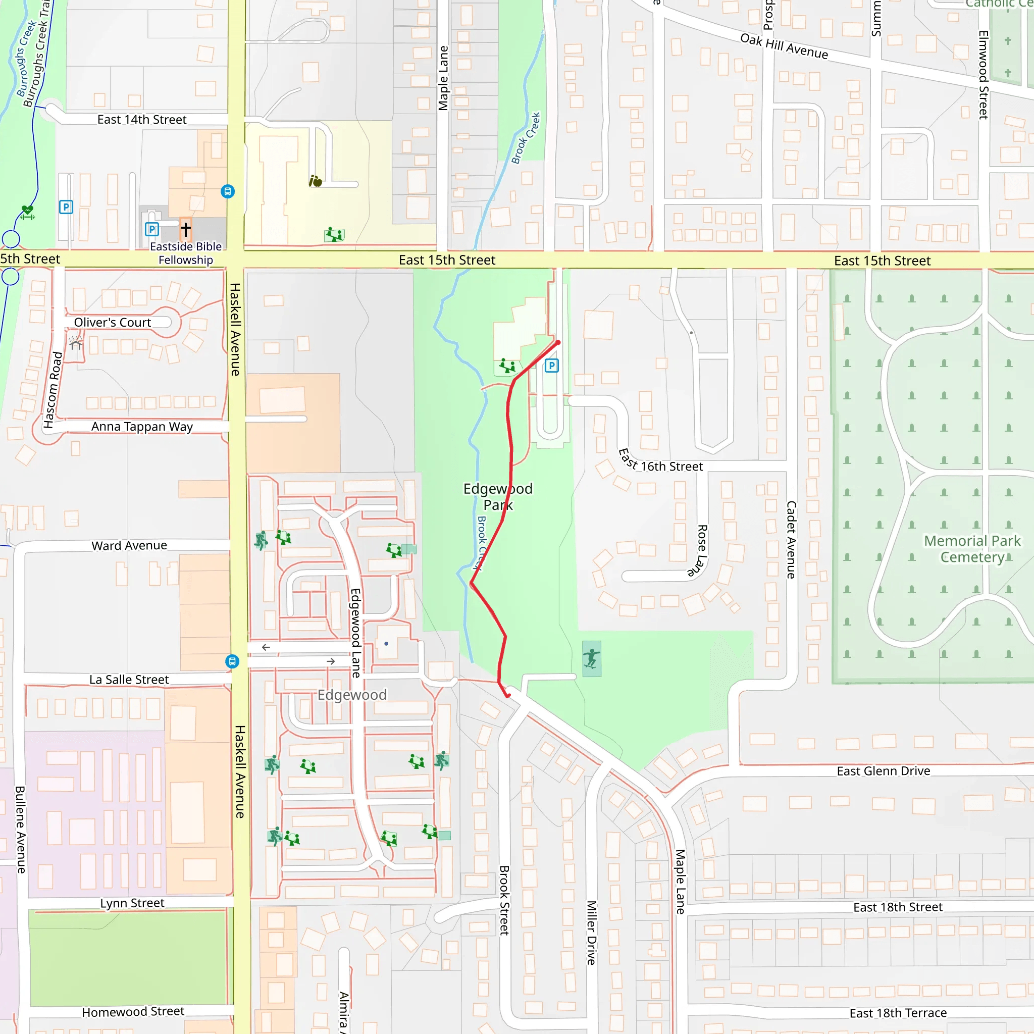Brook Creek mobile static map