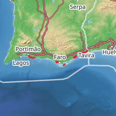 Best of Algarve Coast 8-Day Gentle Tour (Hillwalk Tours) mobile static map