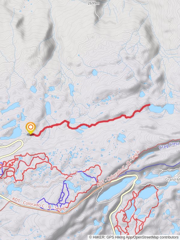 Cottonwood Lake Number 1 via Lake of the Woods