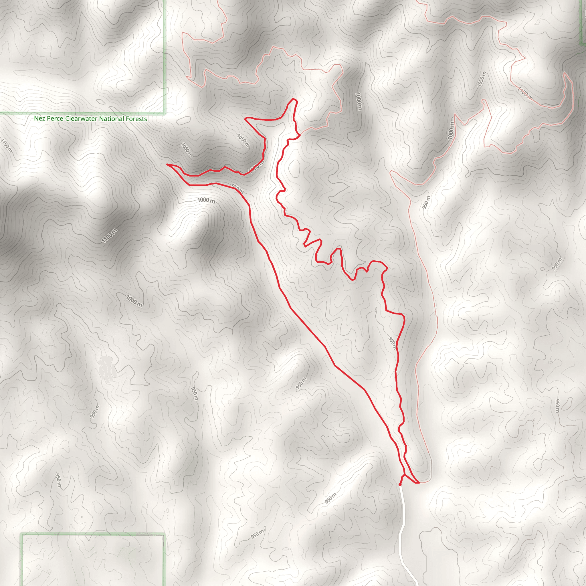 Feather Creek Trail - Short Loop mobile static map