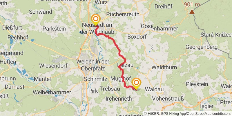 Goldsteig stage 4 Map
