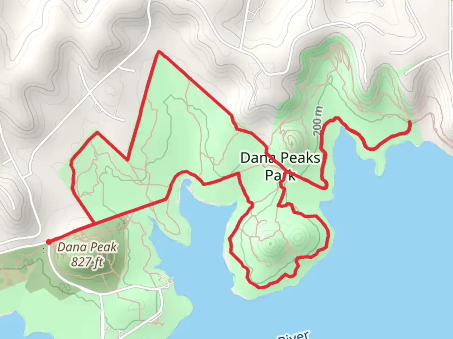An image depicting the trail Twin Peaks and Fence Line Loop Trail and its surrounding area.