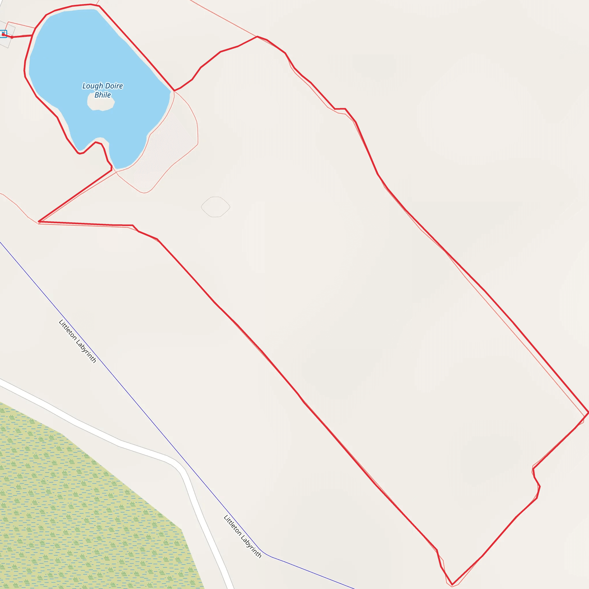 Loch Dhoire Bhile Loop mobile static map