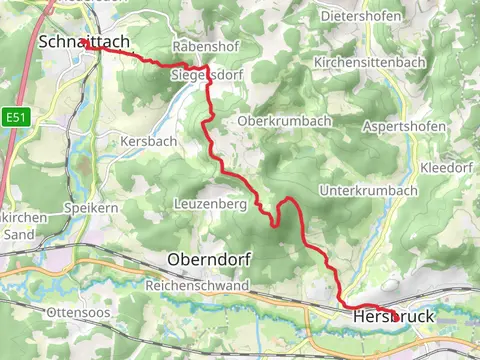 Schnaittach to Hersbruck via Hansgorgl and Franken Weg