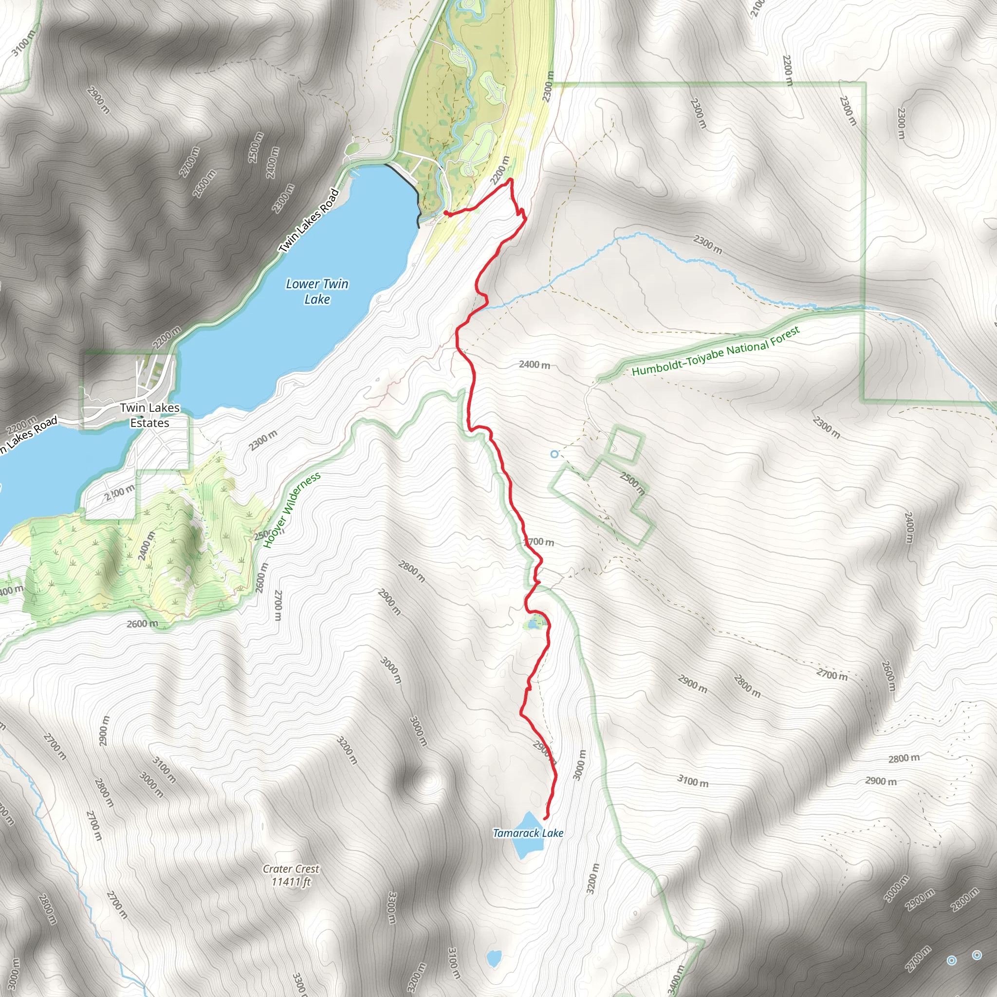 Tamarack Trail mobile static map