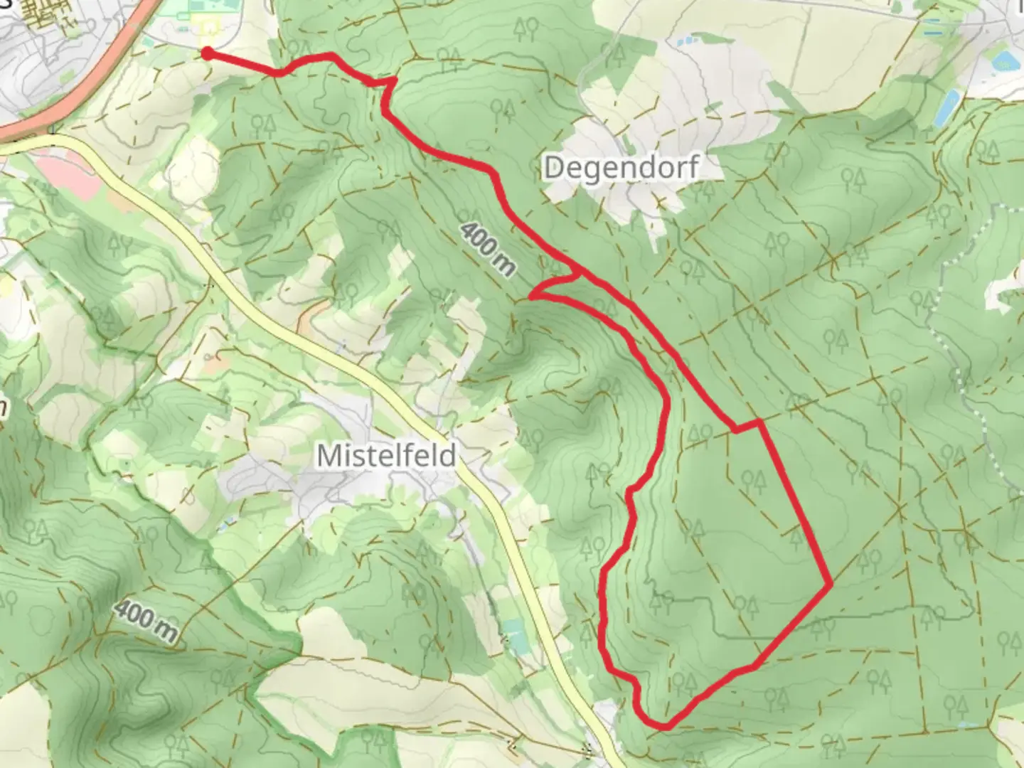 An image depicting the trail LIF Rosa Loop and its surrounding area.