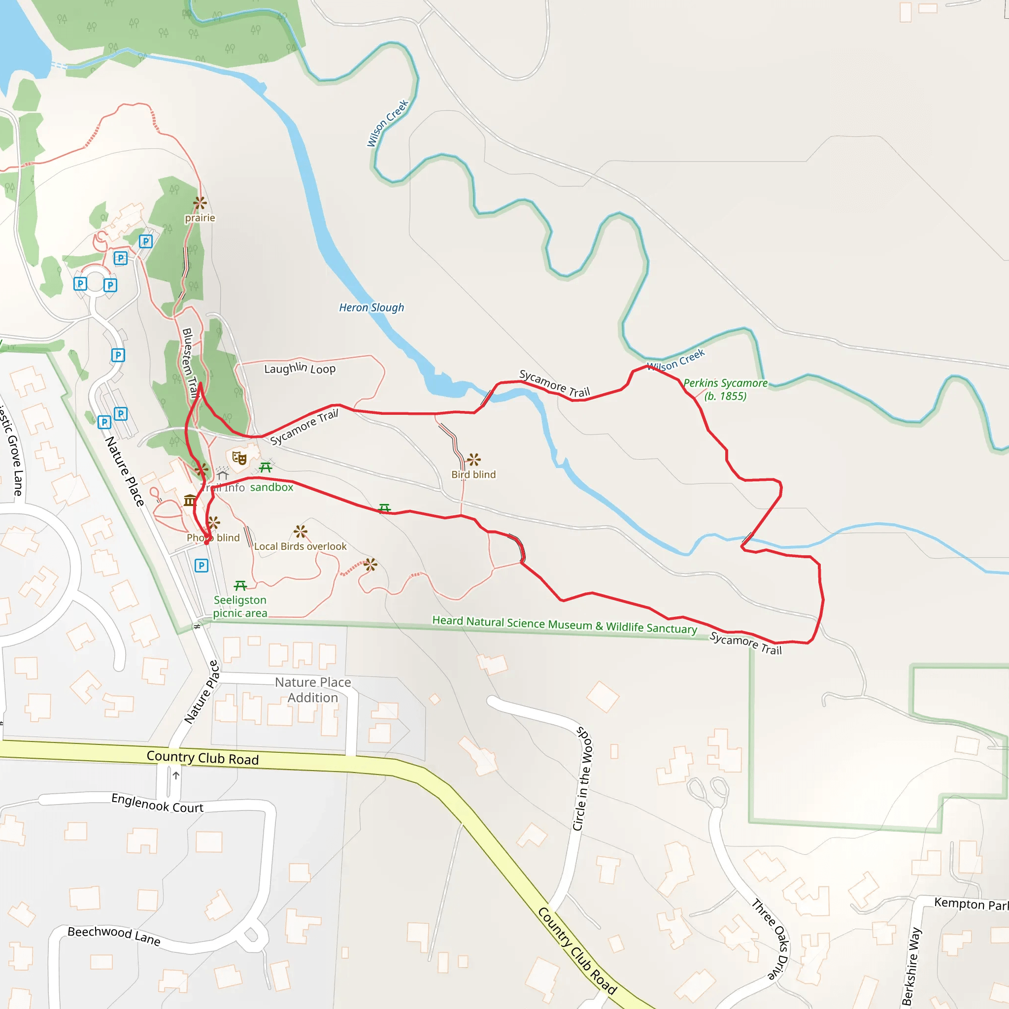 Hoot Owl Loop mobile static map