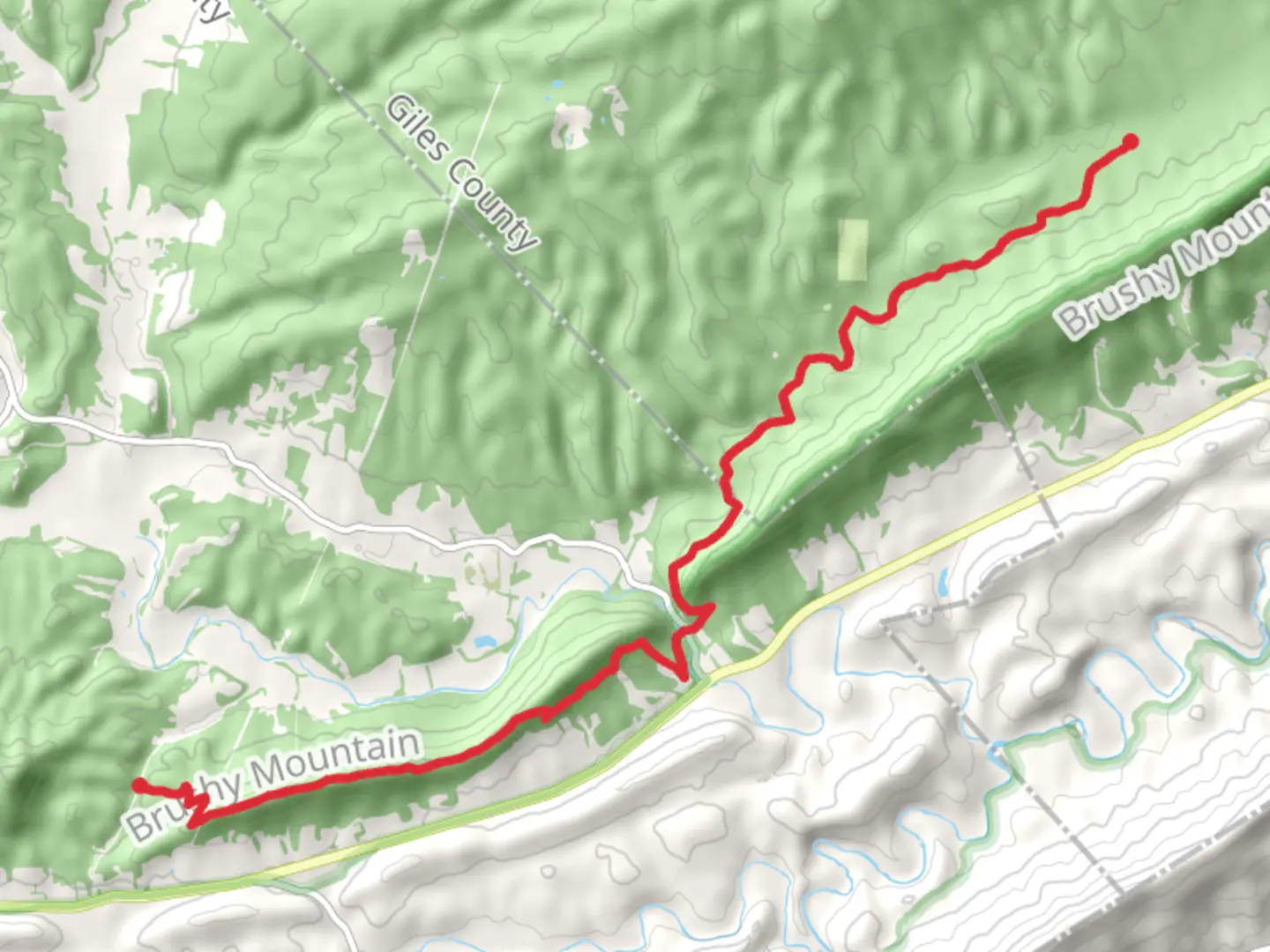 An image depicting the trail Appalachian Trail - Price Ridge Road and its surrounding area.