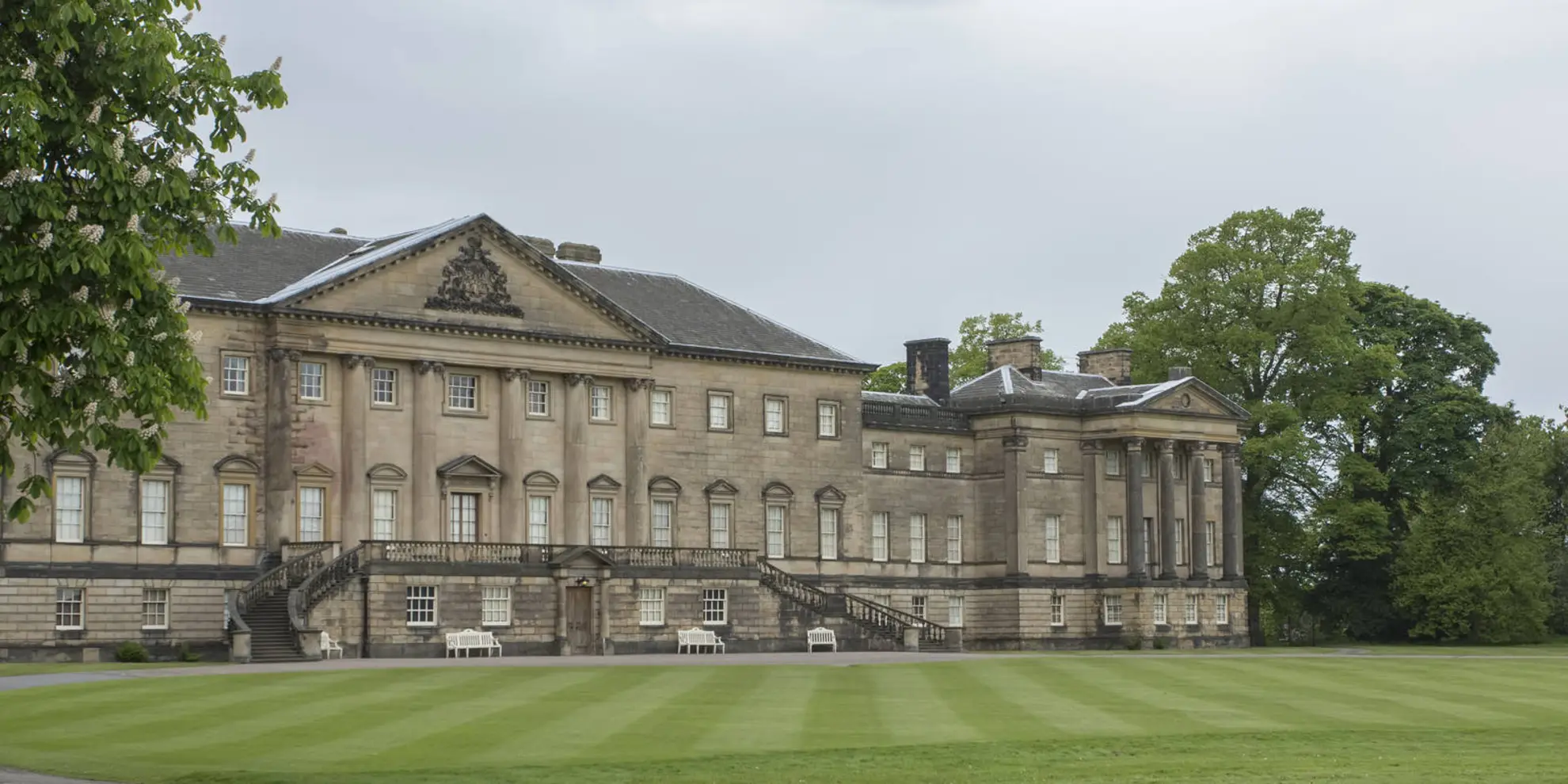 An image depicting the trail Nostell Menagerie Garden Walk and its surrounding area.