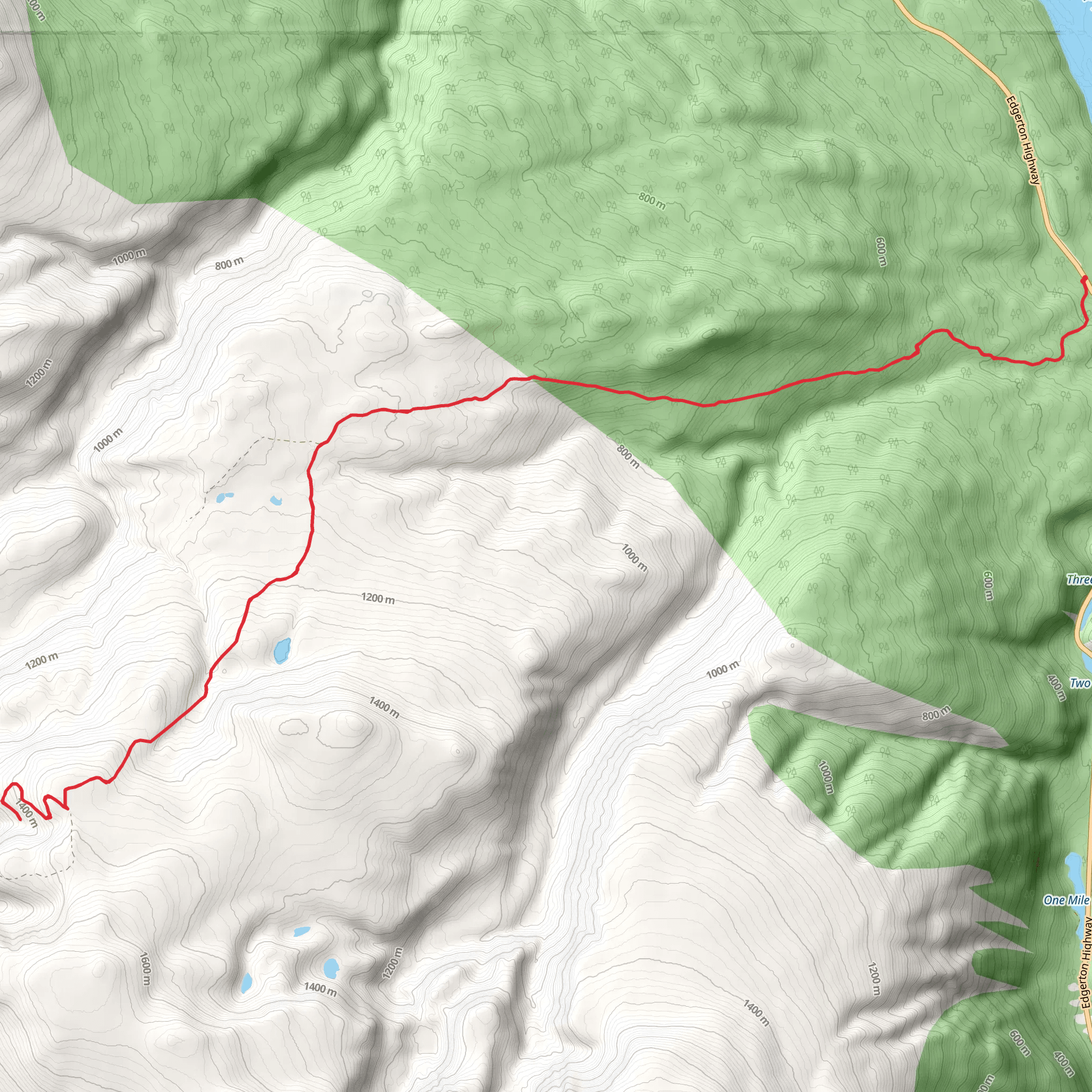 Five Mile Trail mobile static map