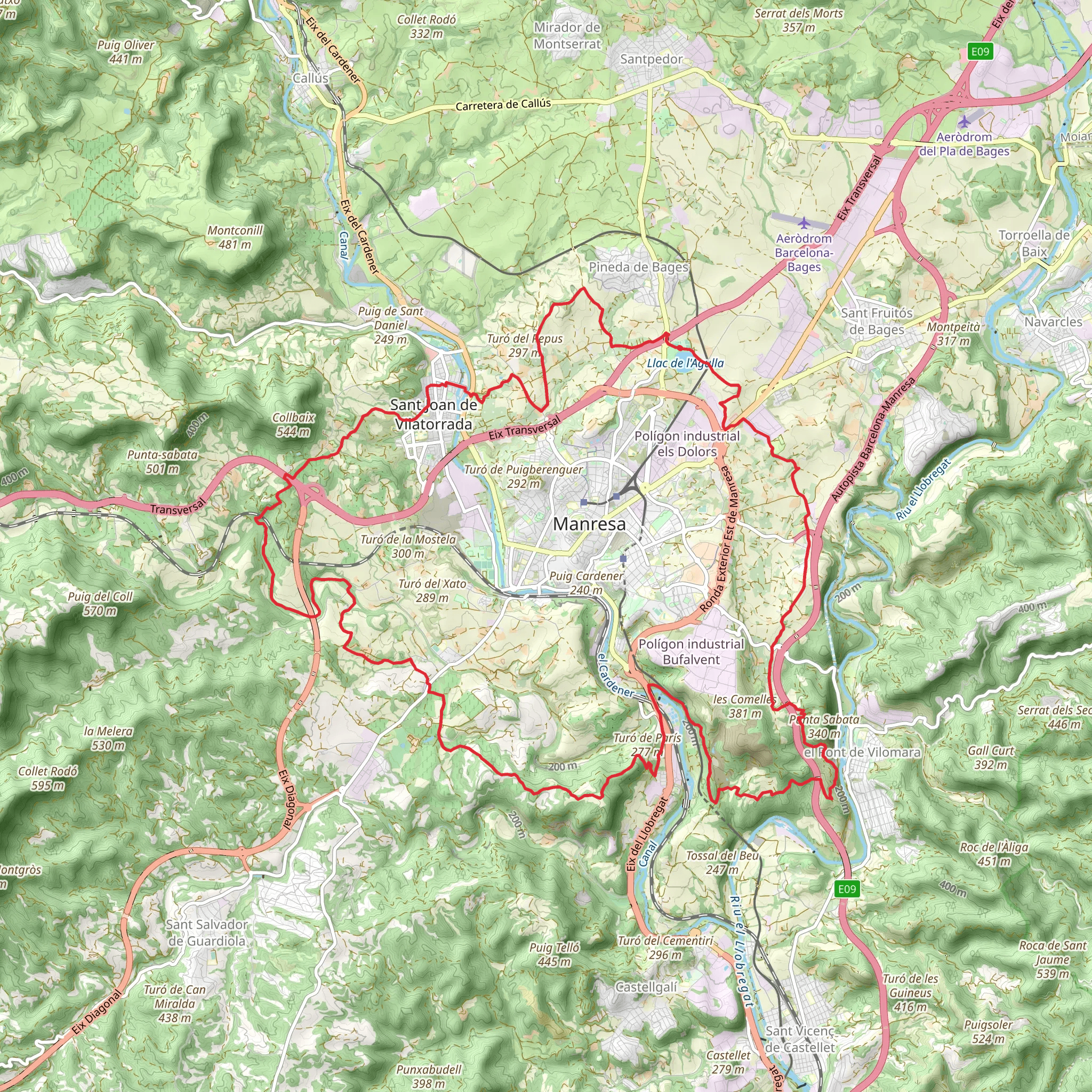 Manresa Trail PR C 130 mobile static map