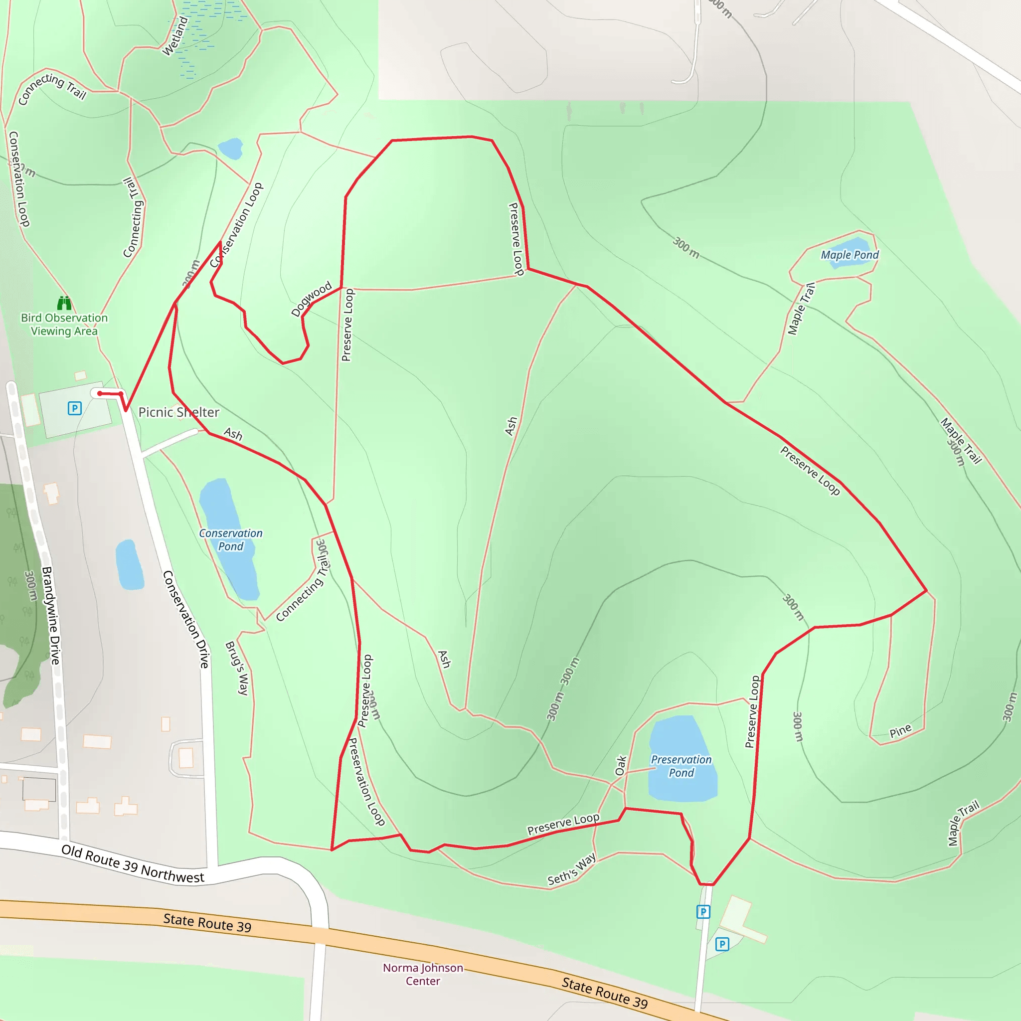 Preserve Loop mobile static map