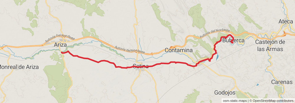 GR 160 Camino del Cid stage 2 Map