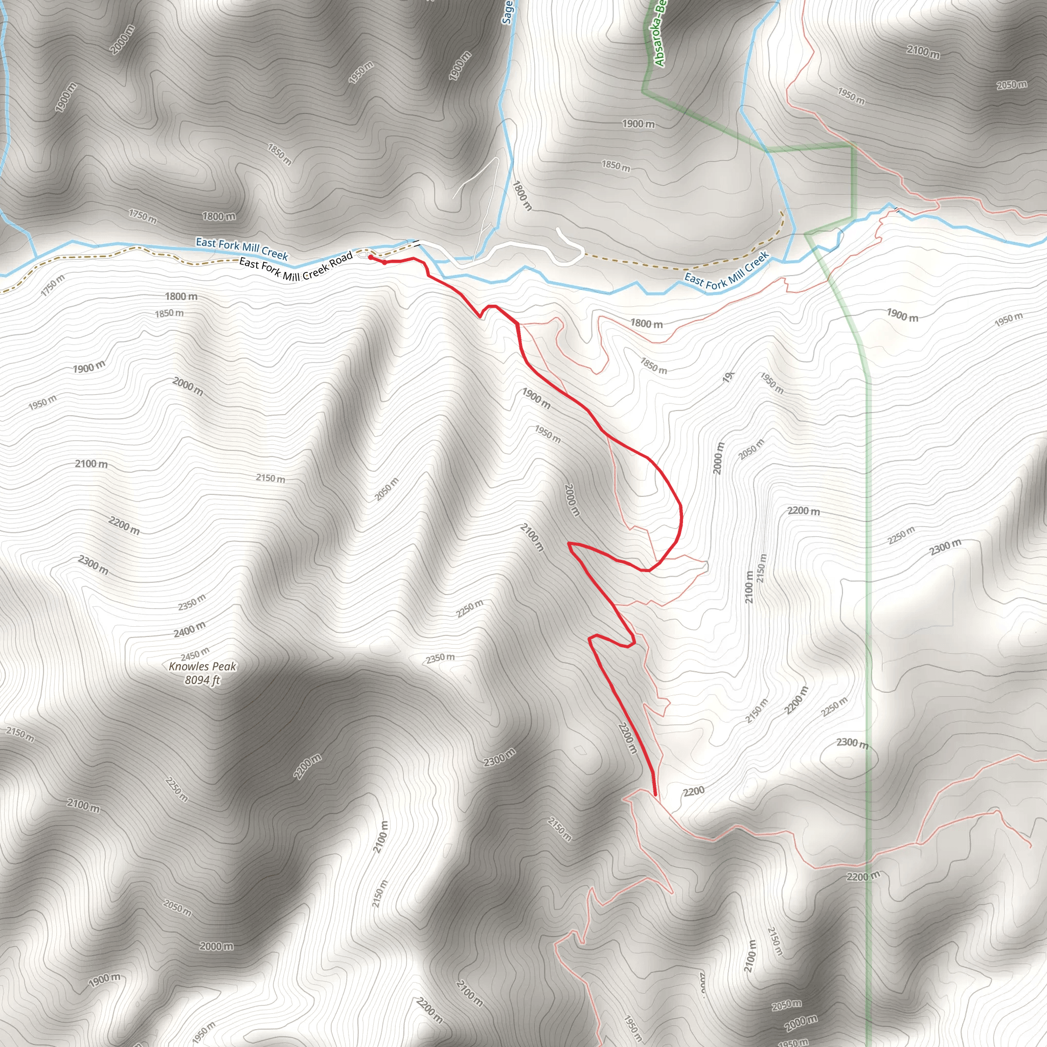 Highland Trail mobile static map