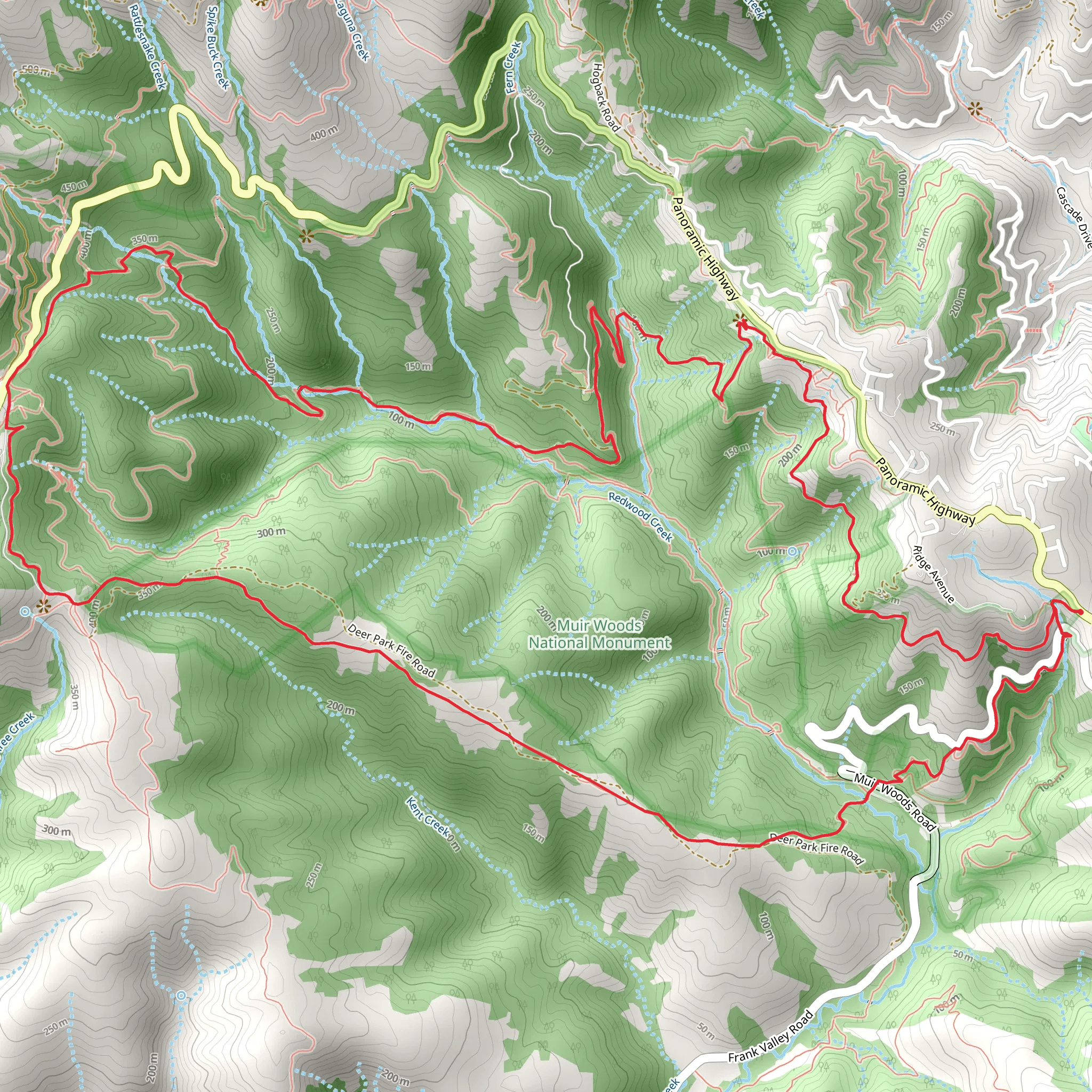 Cardiac Hill Loop mobile static map
