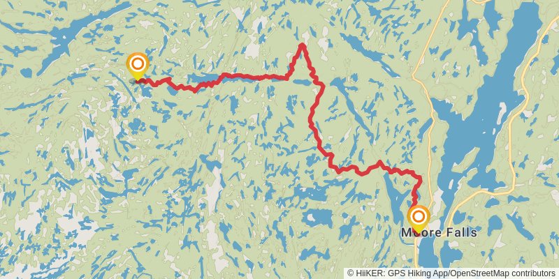 Ganaraska Trail stage 8 Map