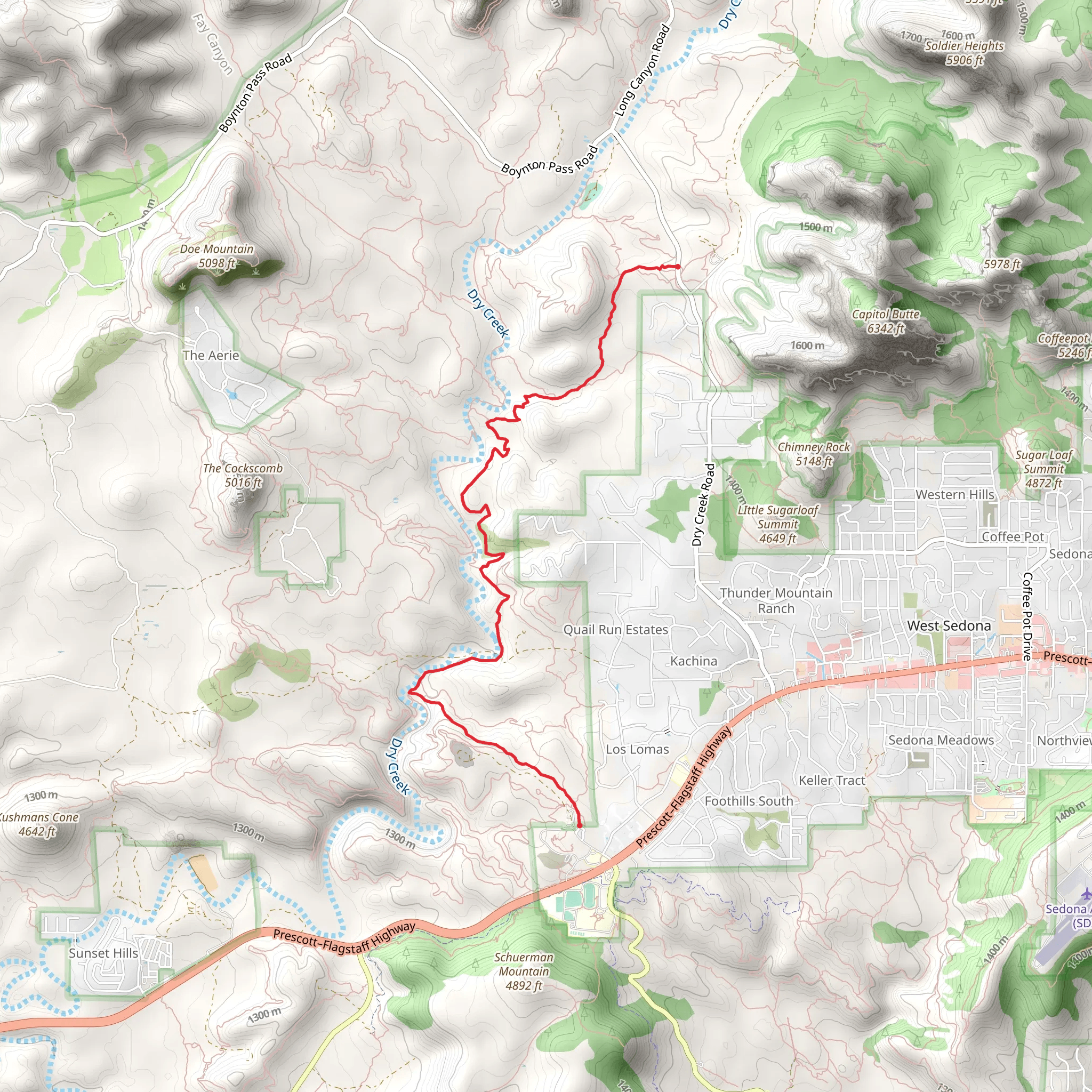 Girdner Trail mobile static map
