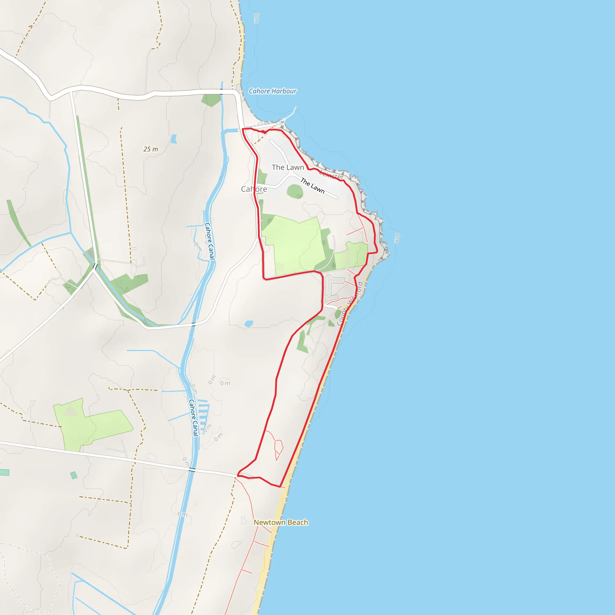 Cahore Point Coastal Walk mobile static map