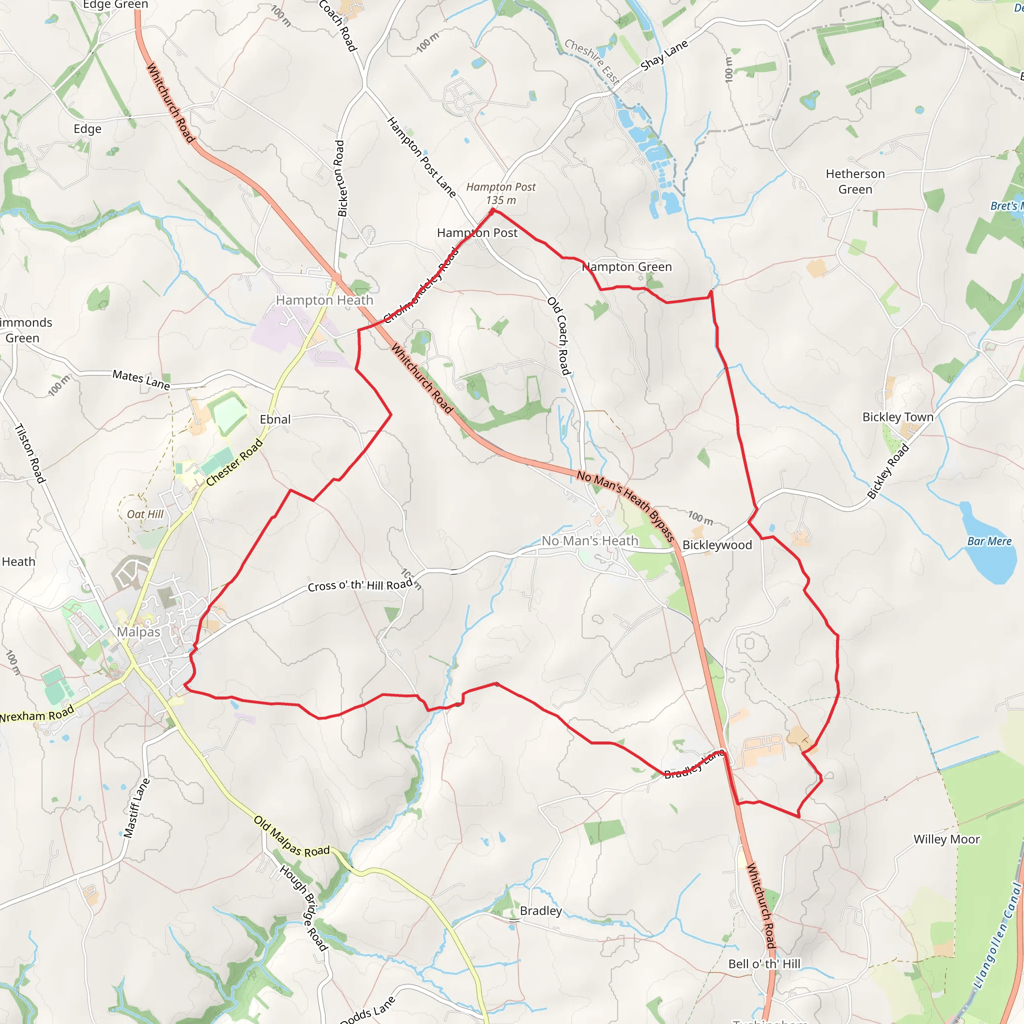 Hampton Post Loop mobile static map