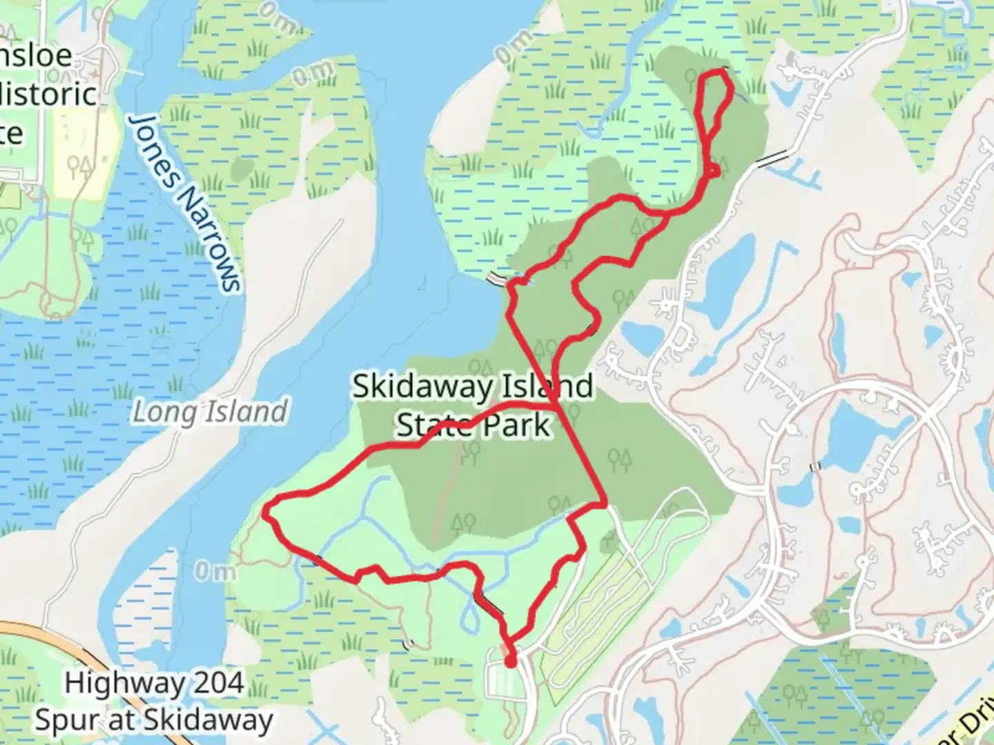 An image depicting the trail Big Ferry Loop Trail and its surrounding area.