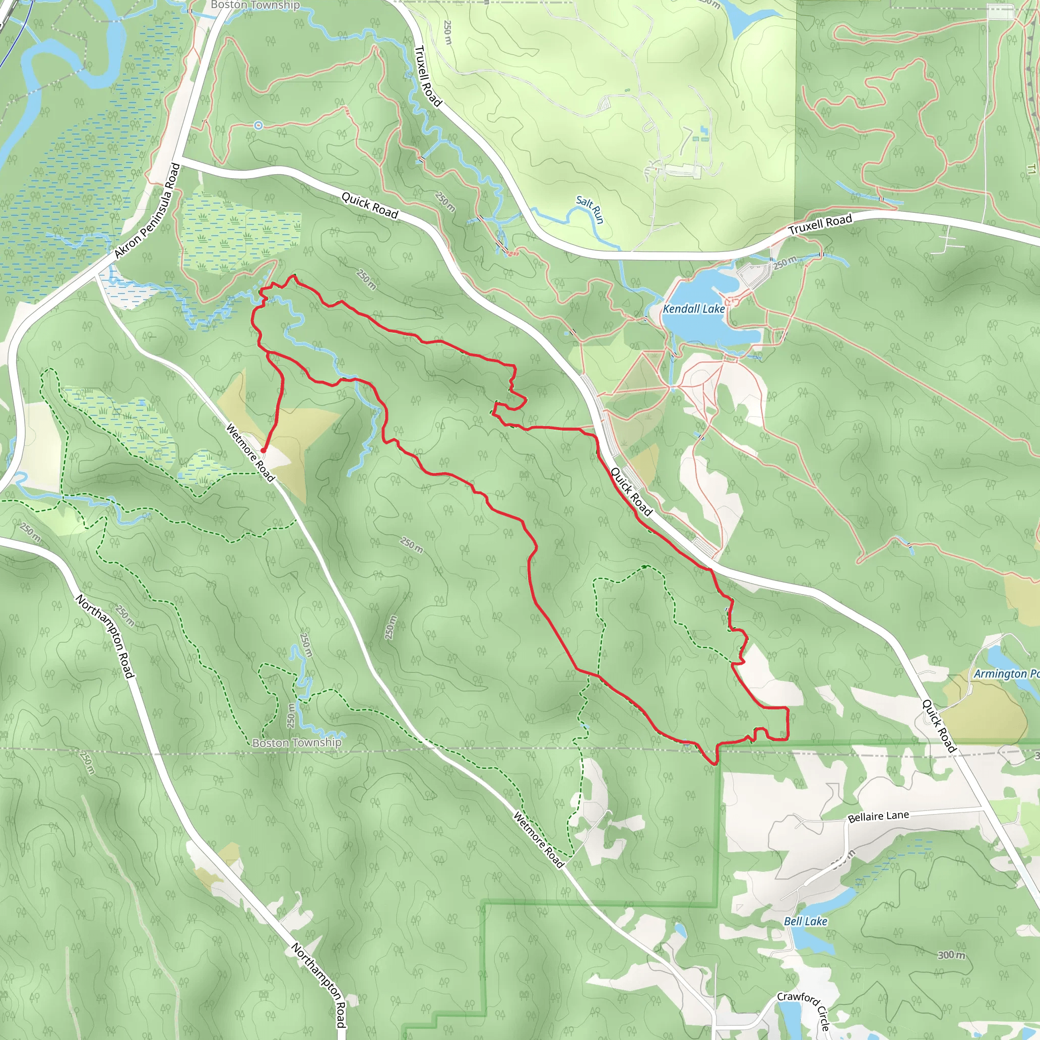 Wetmore Bridle Trail mobile static map