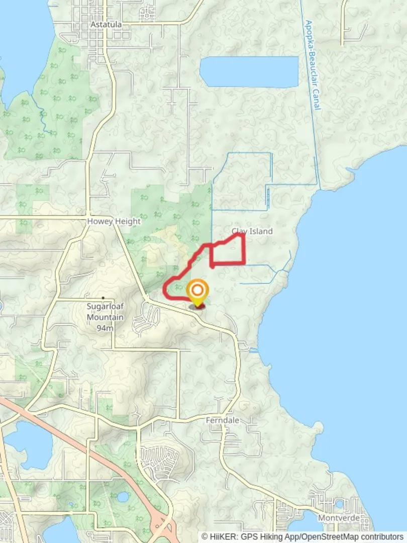 An image depicting the trail Lake Apopka Loop Trail and its surrounding area.