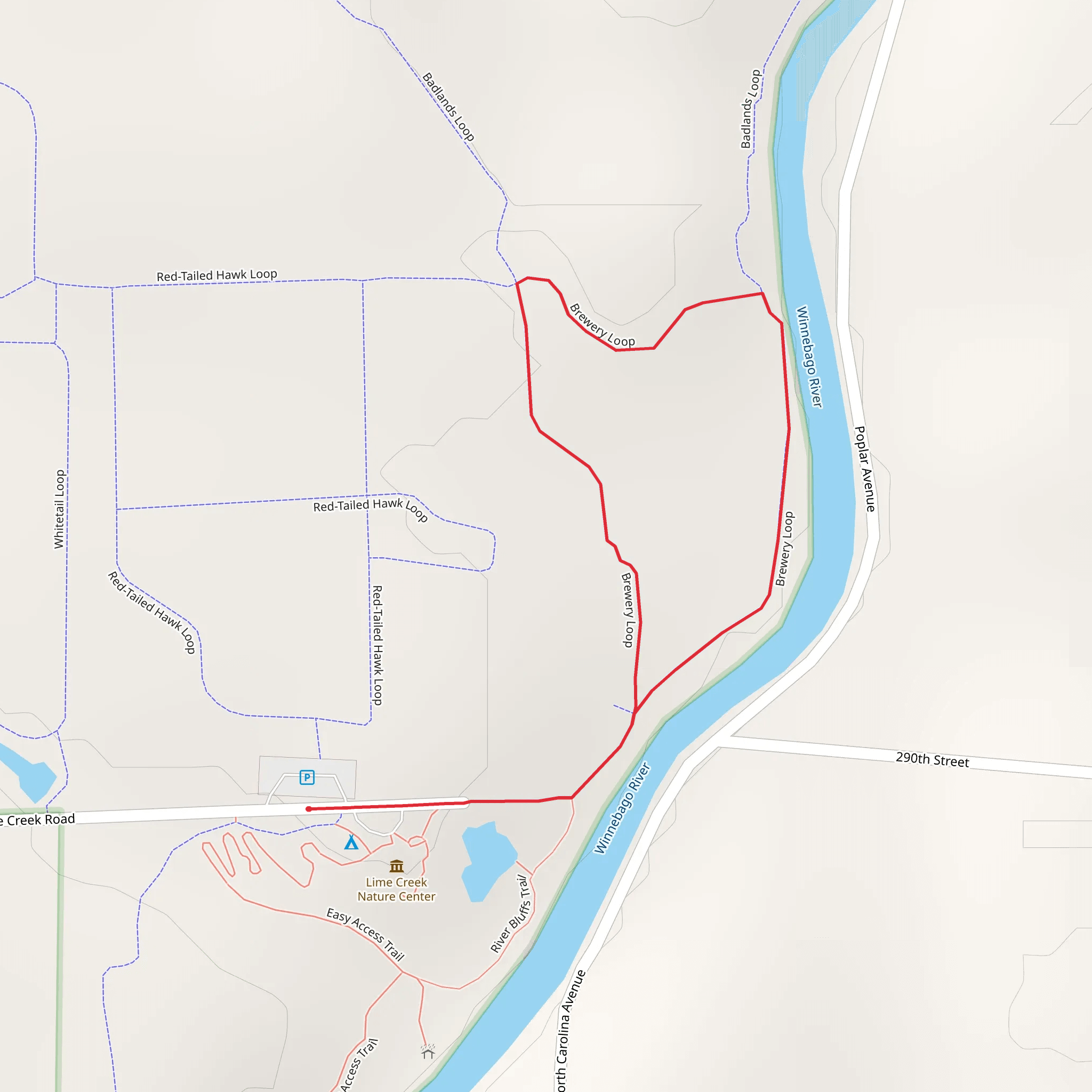 Brewery Loop mobile static map