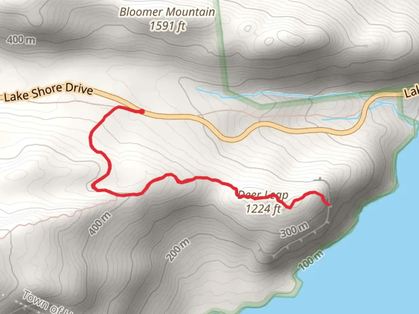 An image depicting the trail Deer Leap Trail and its surrounding area.