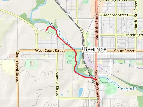 Trail A from Veterans Memorial Park