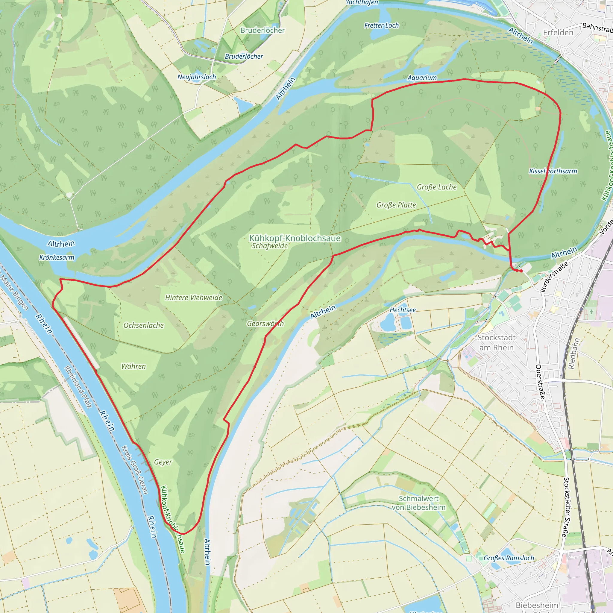 NSG Kushkopf Knoblochsaue Loop mobile static map