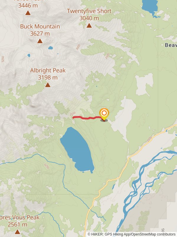 Phelps Lake Overlook Trail mobile static map