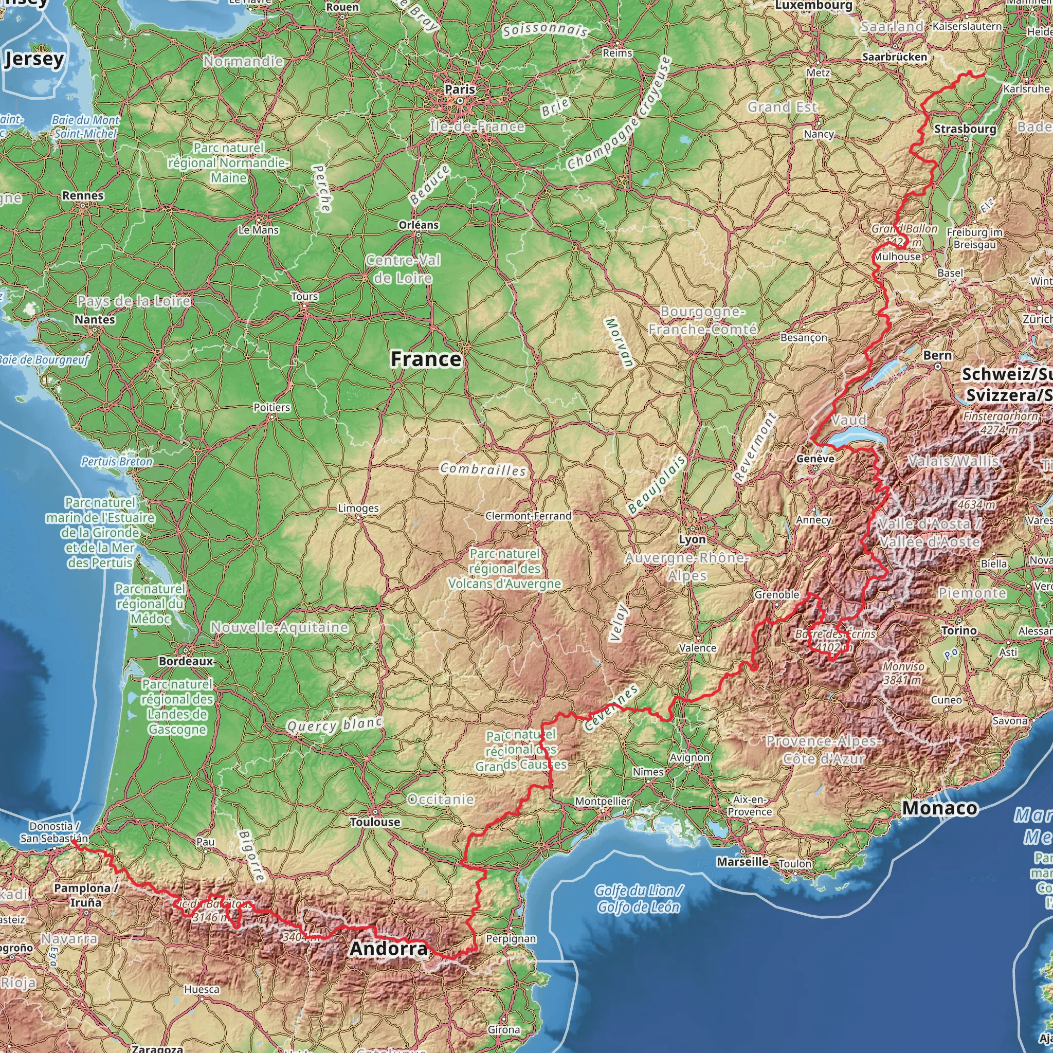 HexaTrek mobile static map