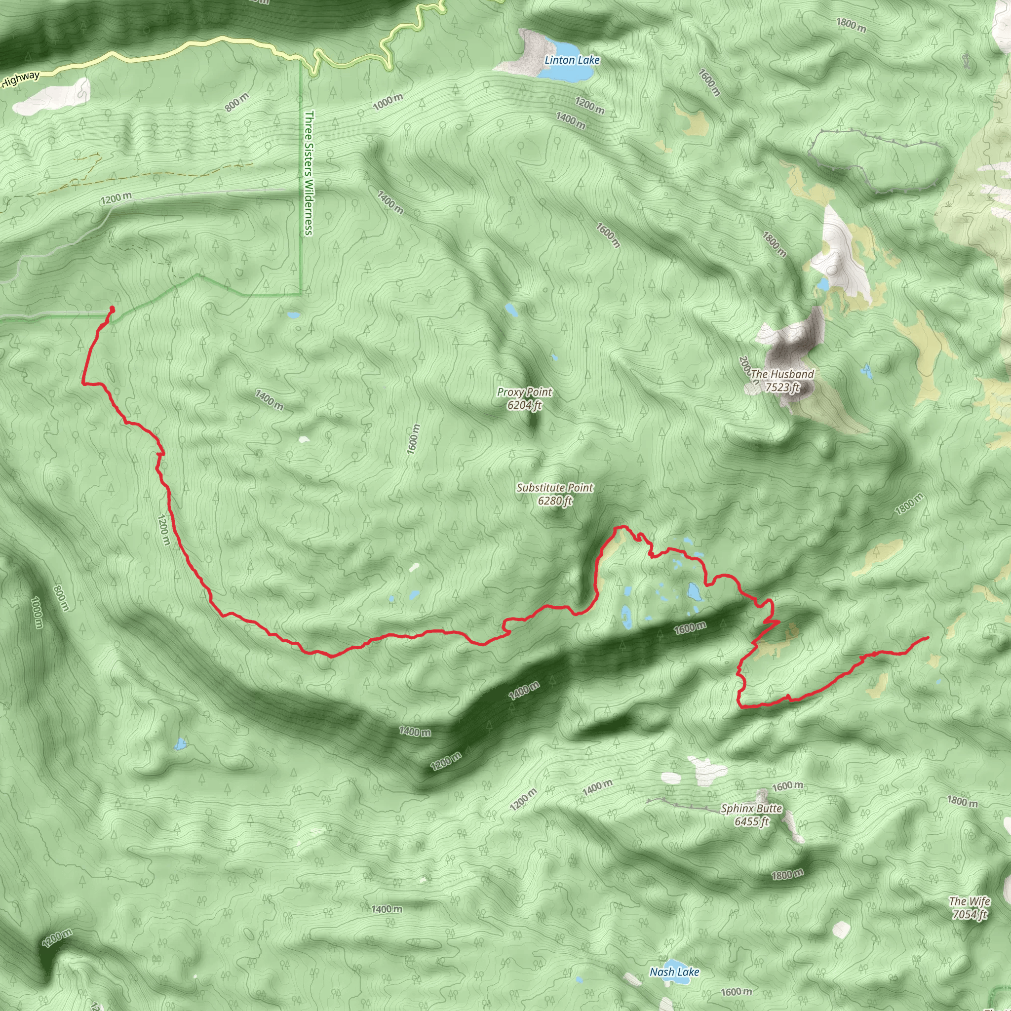 Louise Creek Trail mobile static map
