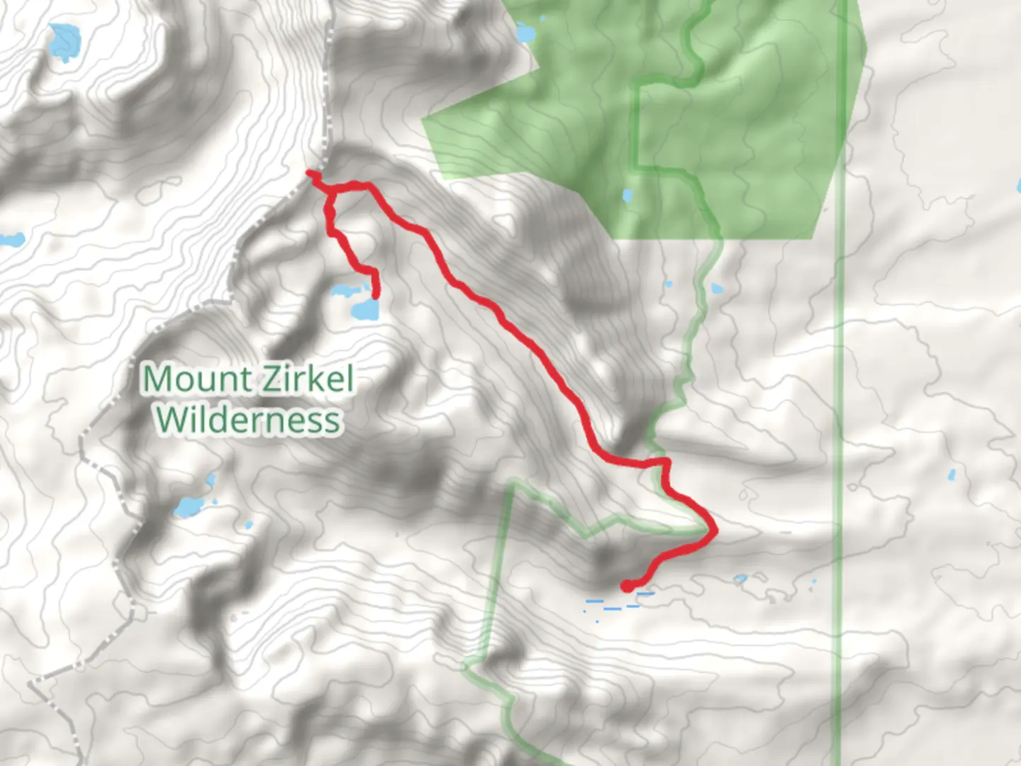 An image depicting the trail Bear Creek trail Out and Back and its surrounding area.