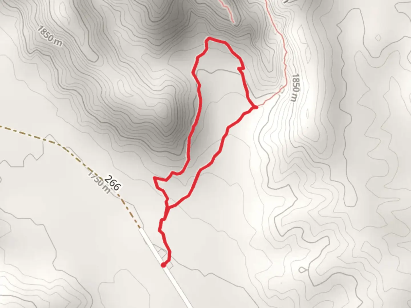 An image depicting the trail Cave Loop Trail and its surrounding area.