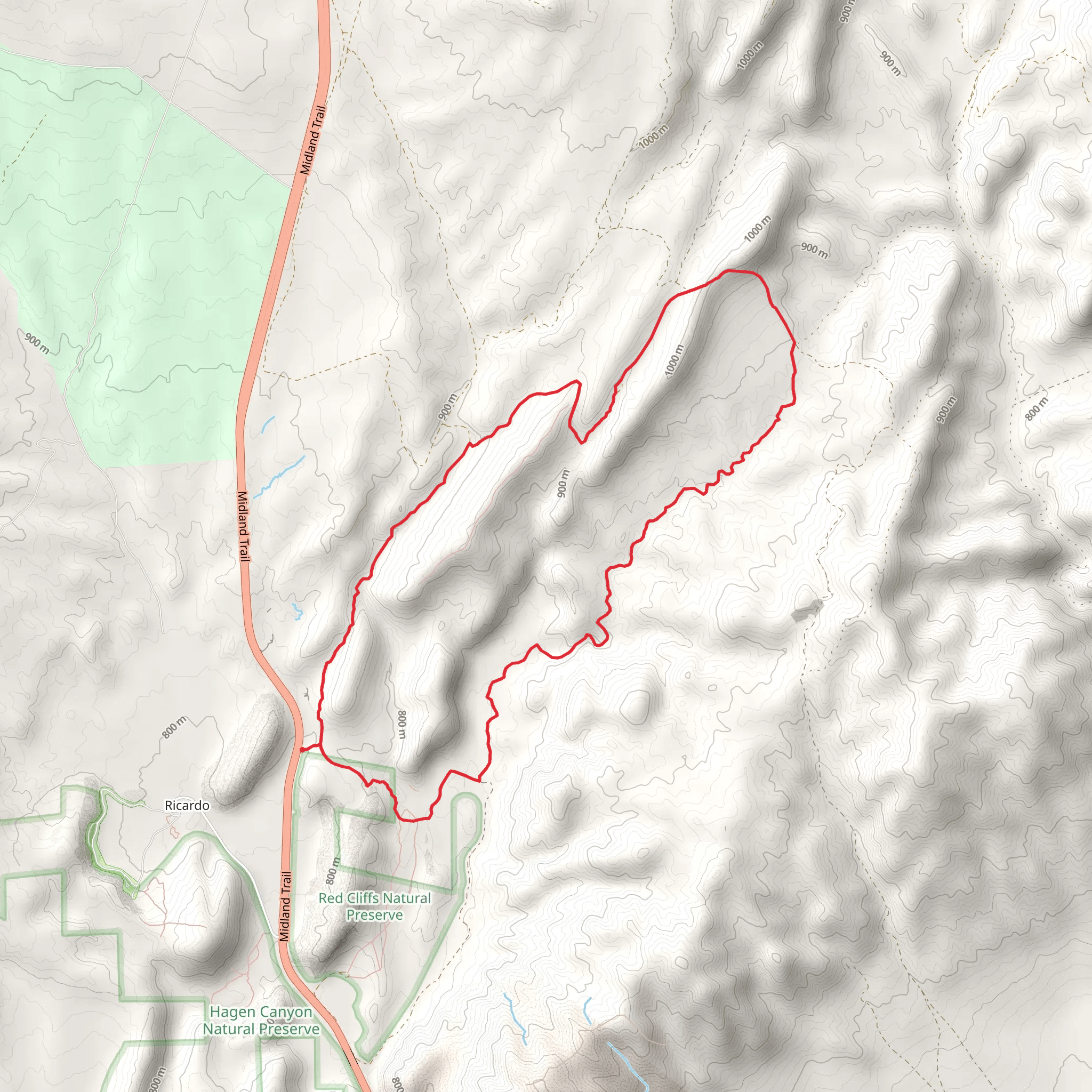 Black Rock Gulch and Nightmare Gulch Loop mobile static map
