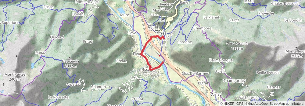 Via Francigena alt 2 Map