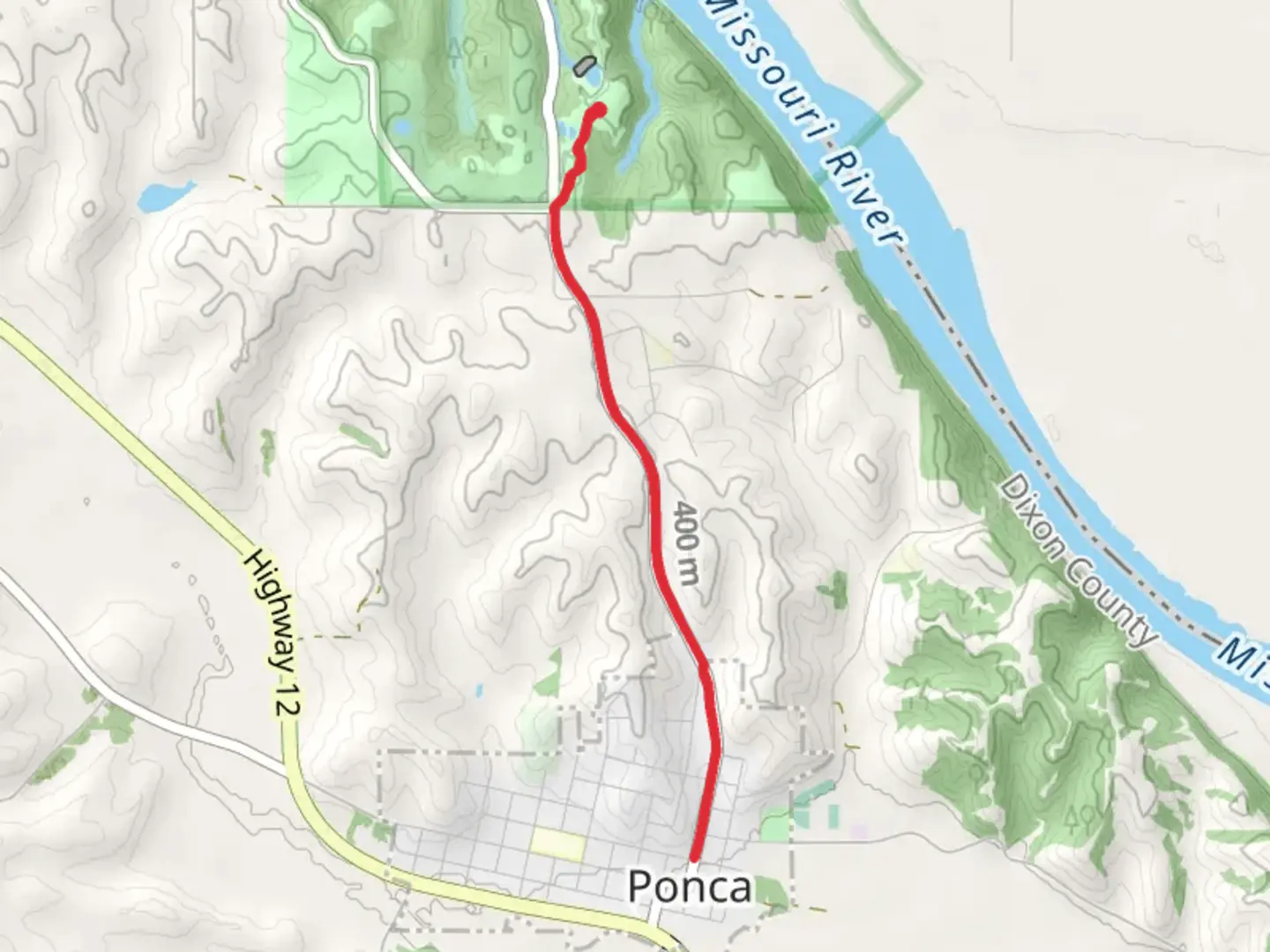An image depicting the trail Ponca State Park Walk and its surrounding area.