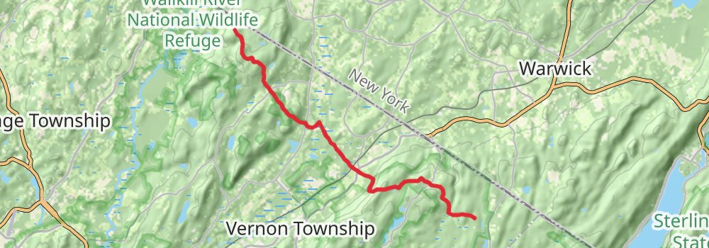 Appalachian Trail - New Jersey stage 6 Map