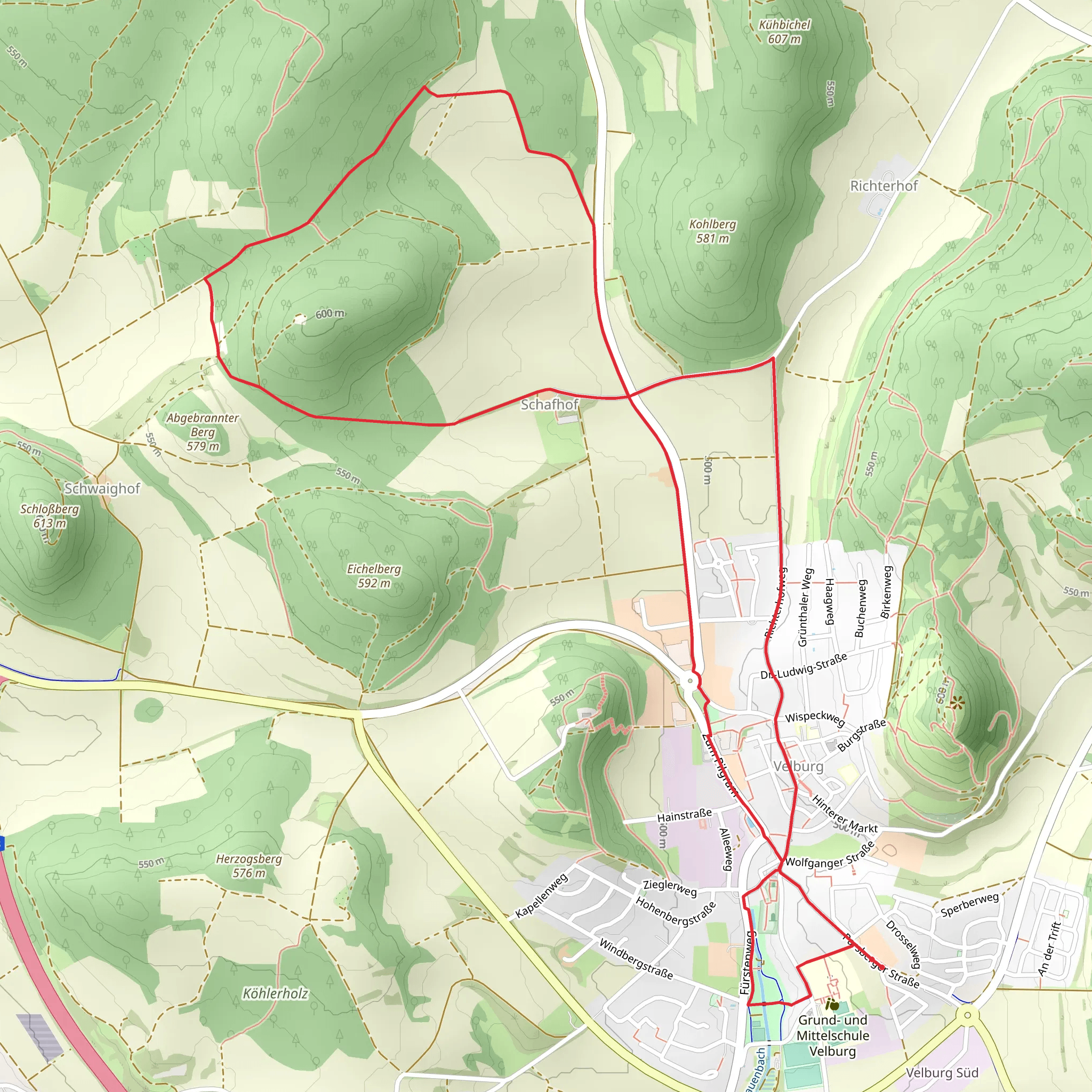 Rundweg um den Kramerstsbuegel mobile static map