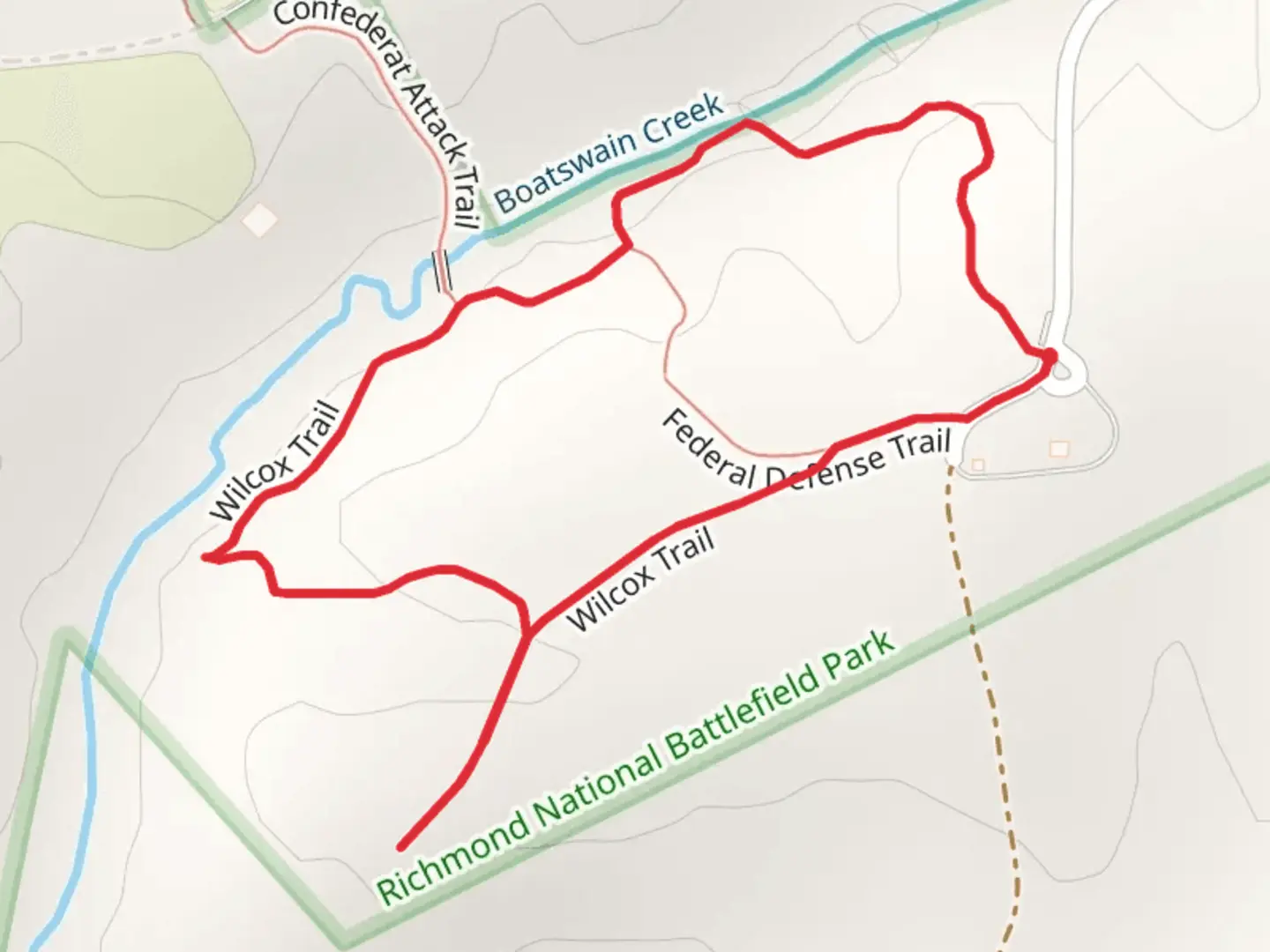 An image depicting the trail Wilcox Loop Trail and its surrounding area.