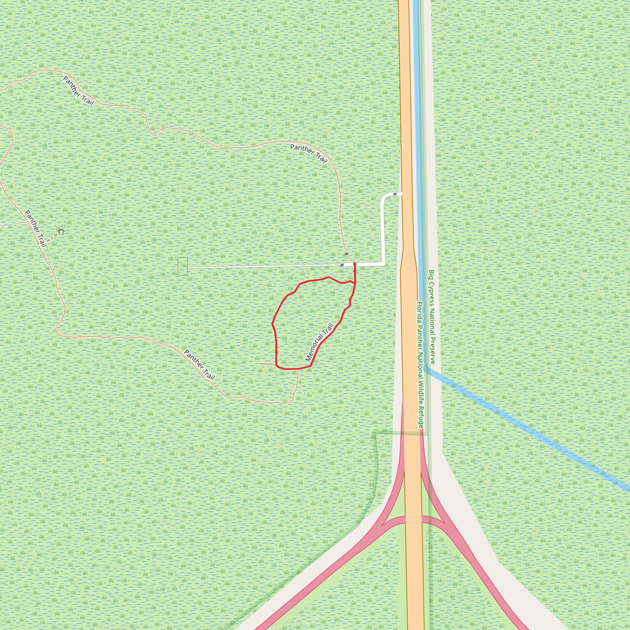 Memorial Loop Trail mobile static map