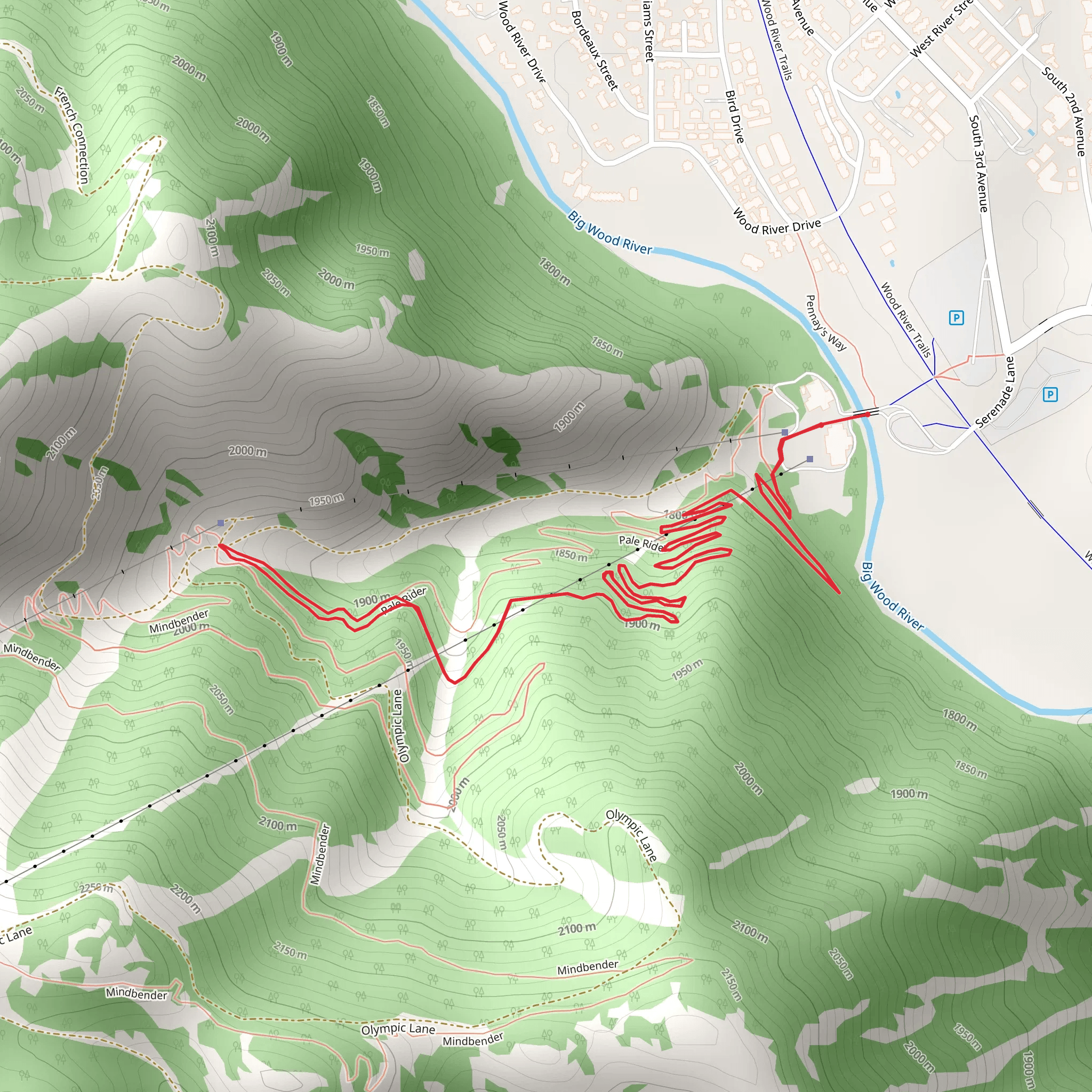 Roundhouse Gondola Walk mobile static map