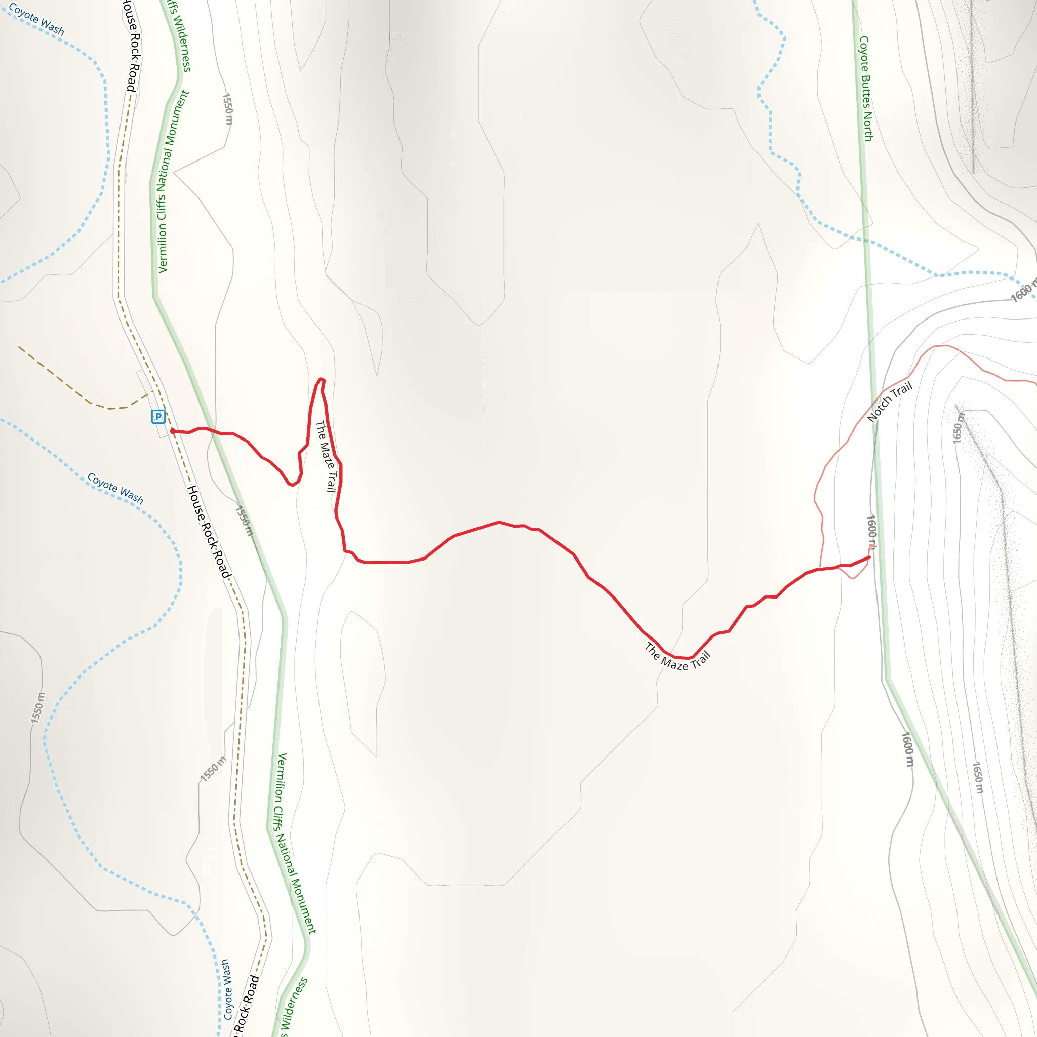 The Maze Trail mobile static map