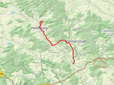 Gemünda to Heldburg Fortress via Zweilaenderweg Rodachtal