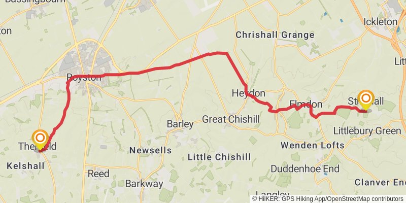 Greater Ridgeway Trail stage 22 Map