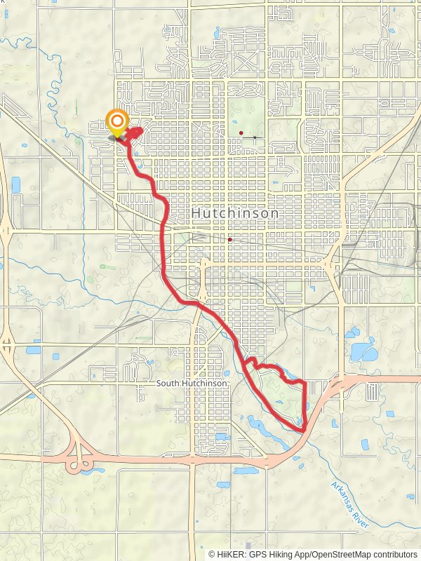 Rice Park, Cow Creek and Arkansas River Loop Walk