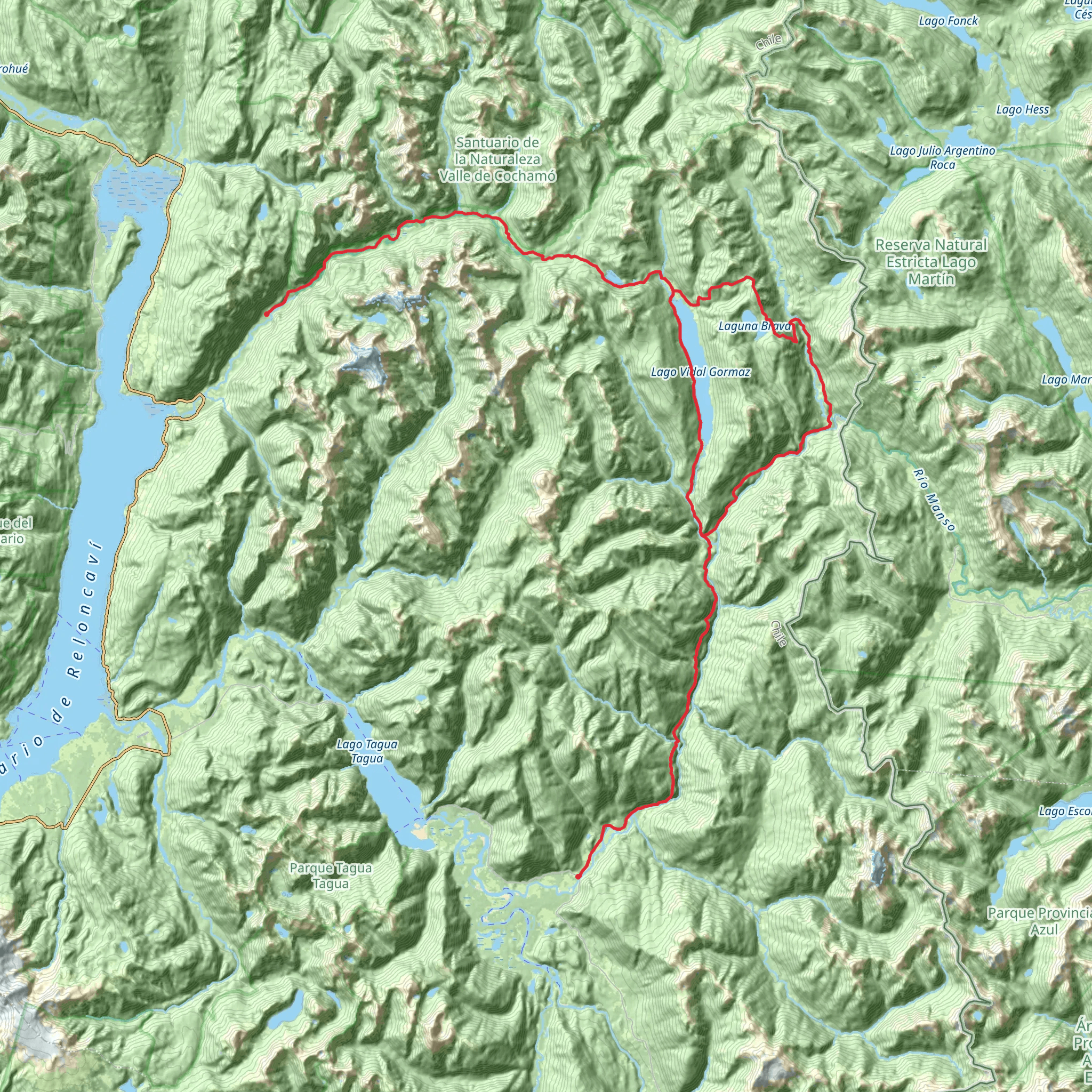 Cochamo Hike mobile static map
