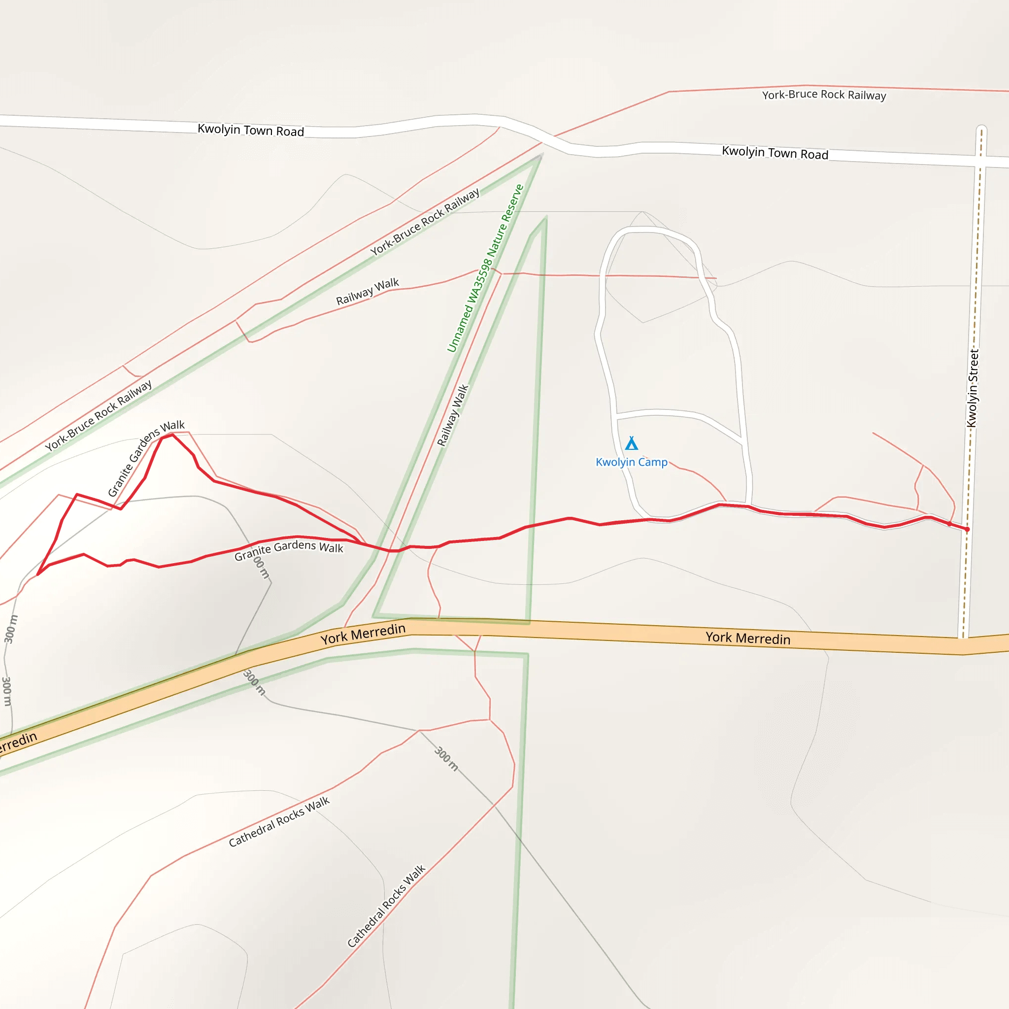 Granite Gardens Walk mobile static map